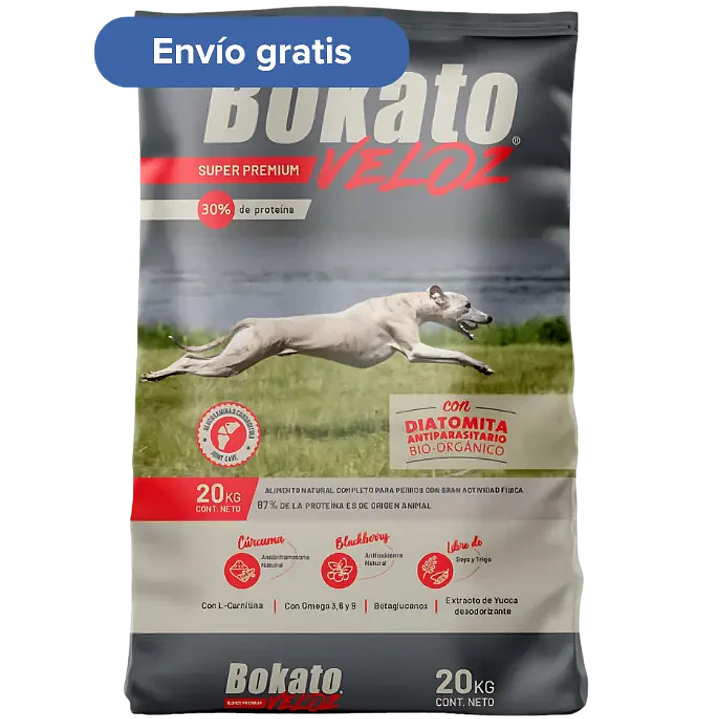 Bokato Veloz 20kg – Súper Premium 30% Proteína Perros Activos 1