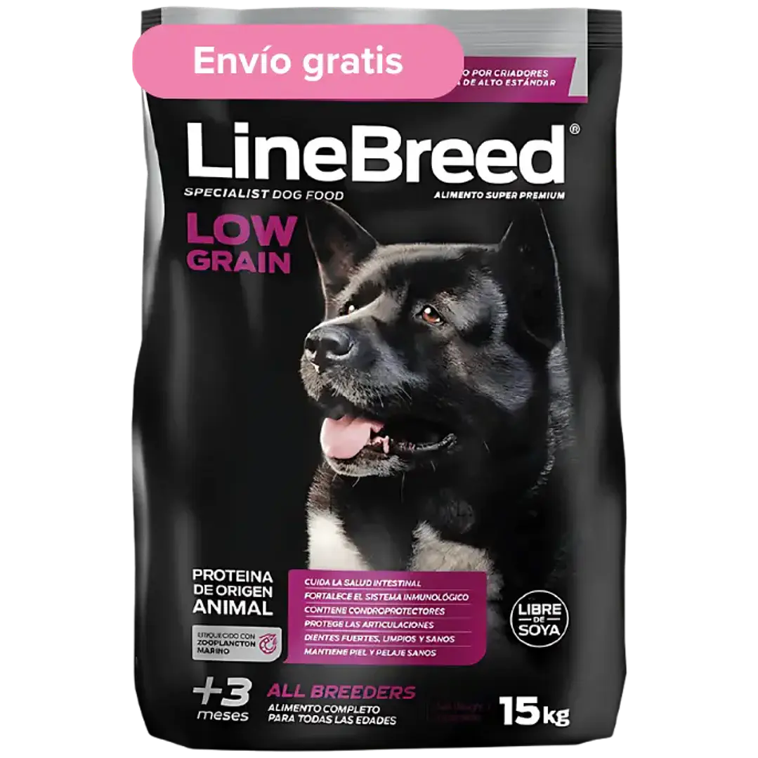 LineBreed 15kg: Alimento para Perros Low Grain con Krill y Microalgas 1