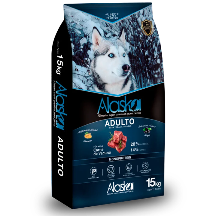 Alaska Adulto 15kg – Alimento Súper Premium Perros Adultos 4