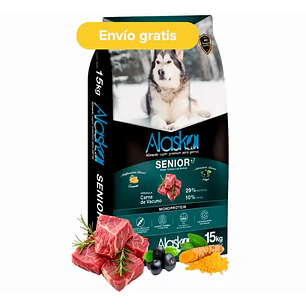 Alaska Senior 15kg – Alimento Súper Premium Perros Adultos