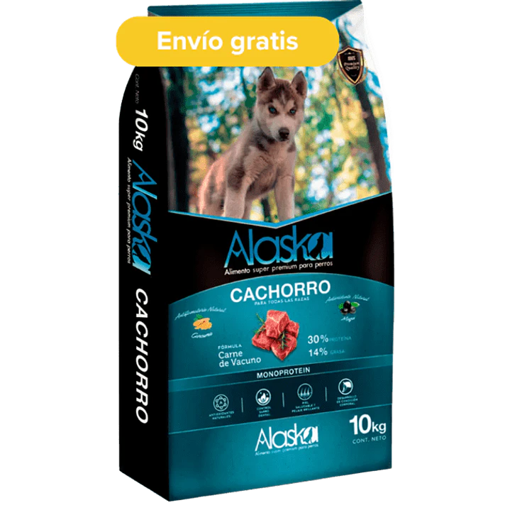 Alaska Cachorro 10kg – Alimento Monoproteico de Vacuno 1