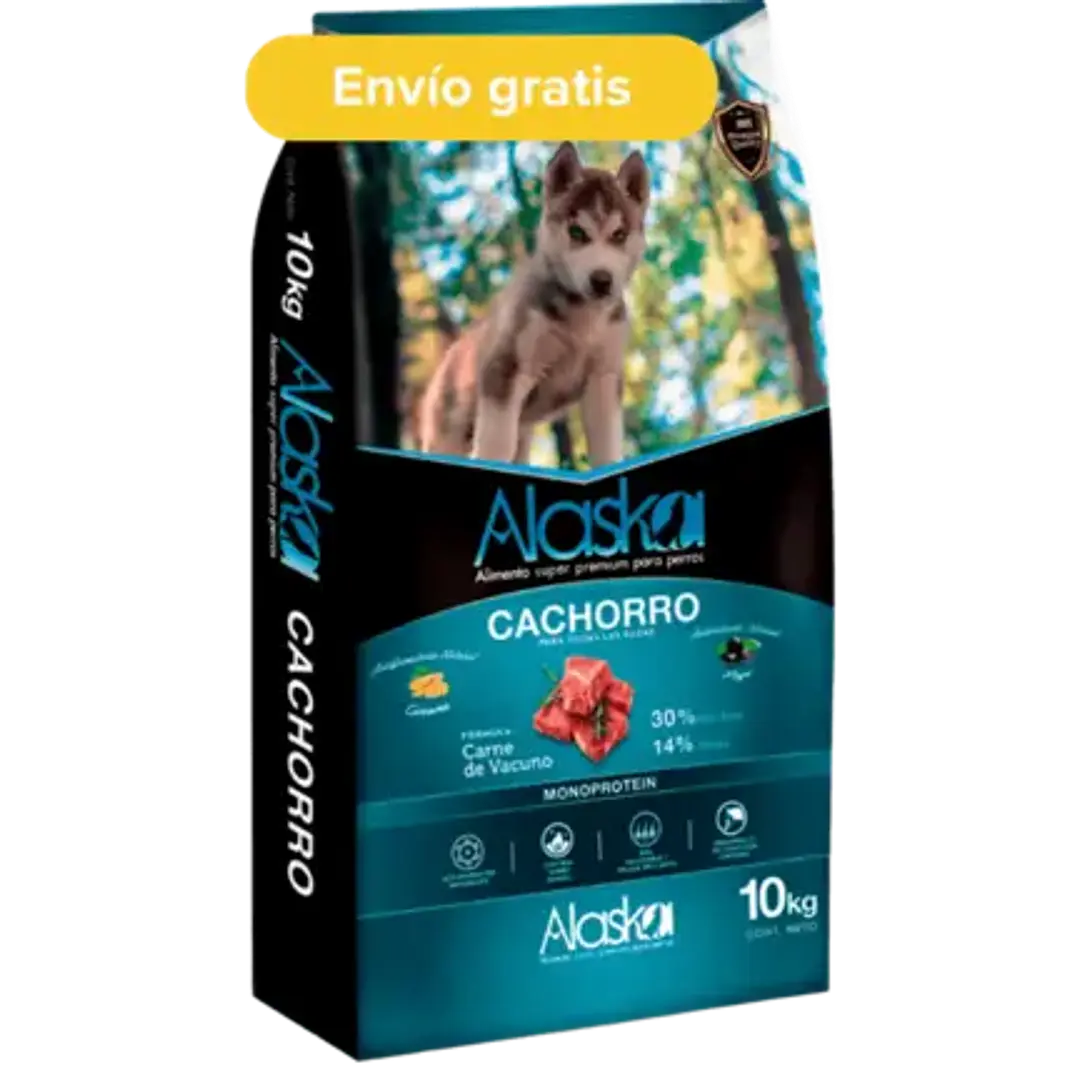 Alaska Cachorro 10kg – Alimento Monoproteico de Vacuno 1