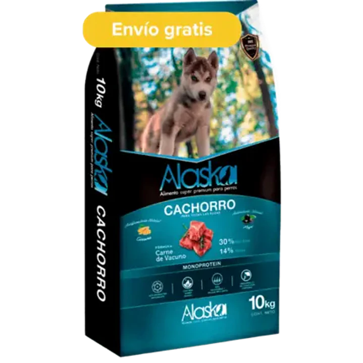 Alaska Cachorro 10kg – Alimento Monoproteico de Vacuno 1