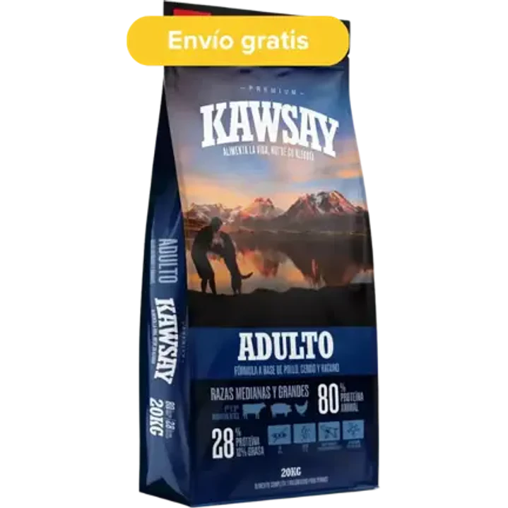 Kawsay Adulto 20kg – Alimento Premium con Colágeno para Perros Adultos 1