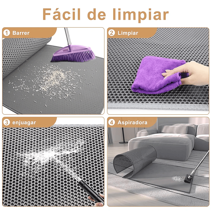 Alfombra atrapa arena grande 75x55cm, variedad de colores!! 8