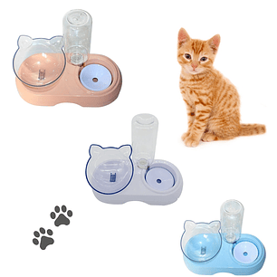 Comedero + dispensador de agua