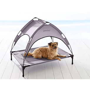 Cama para perros con toldo protección solar 50UV