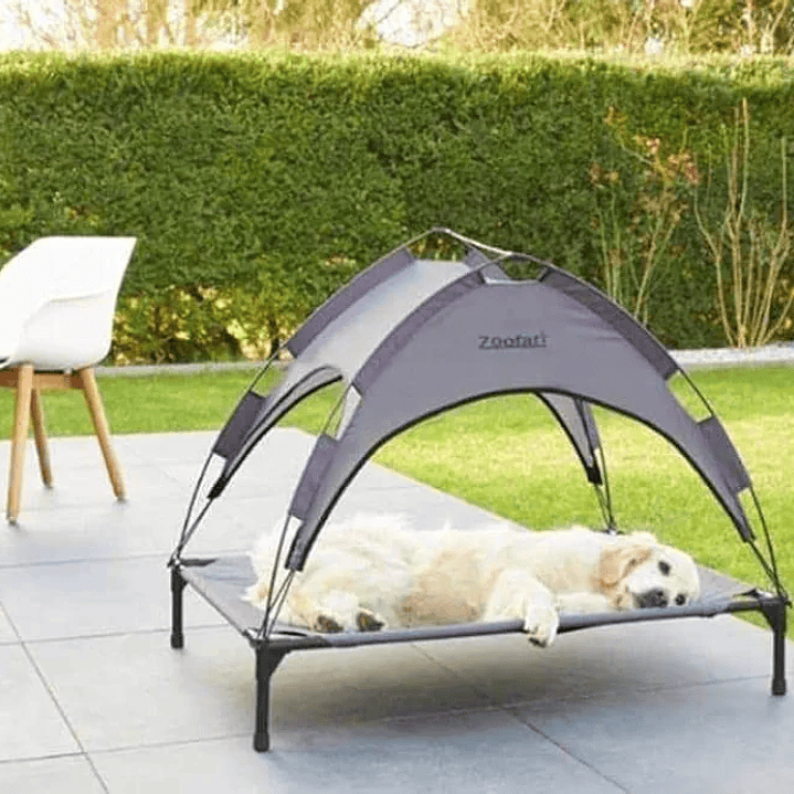 Cama para perros con toldo protección solar 50UV 3