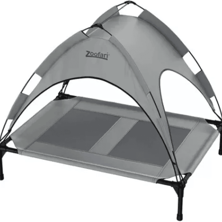 Cama para perros con toldo protección solar 50UV 4