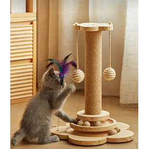 Rascador poste 40 cm altura para gatos