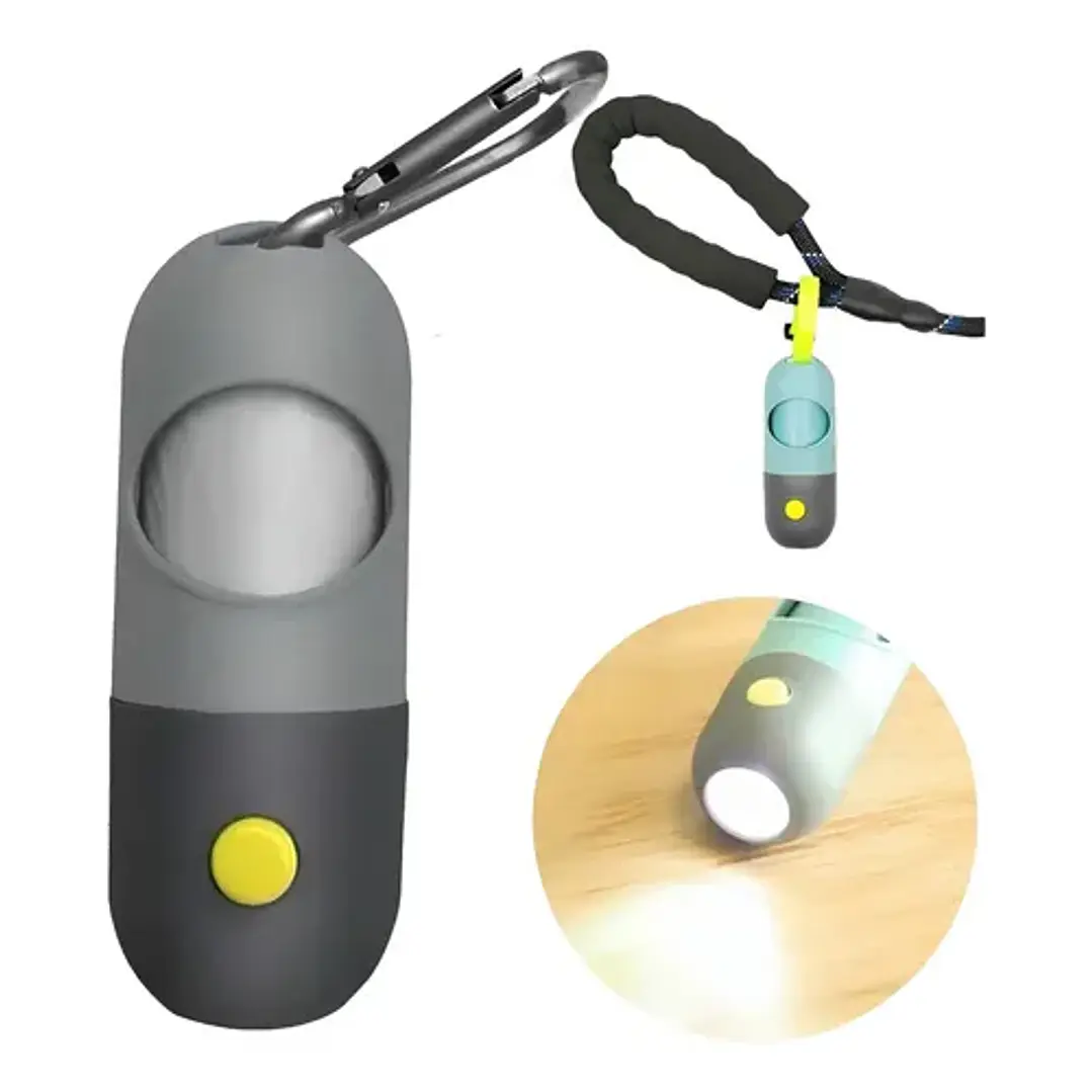 Dispensador de Bolsas para 💩 con linterna 1