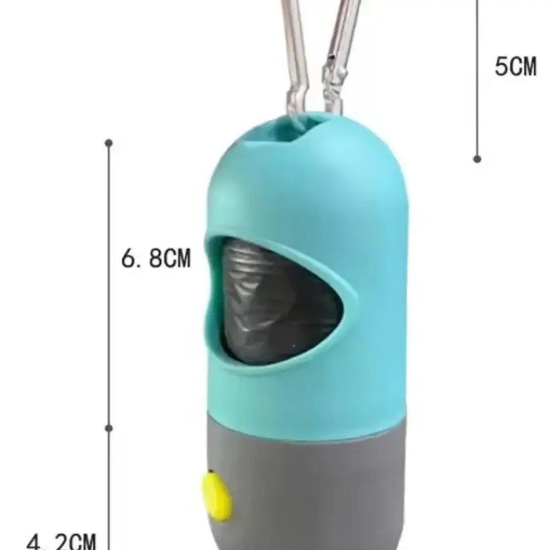 Dispensador de Bolsas para 💩 con linterna 2