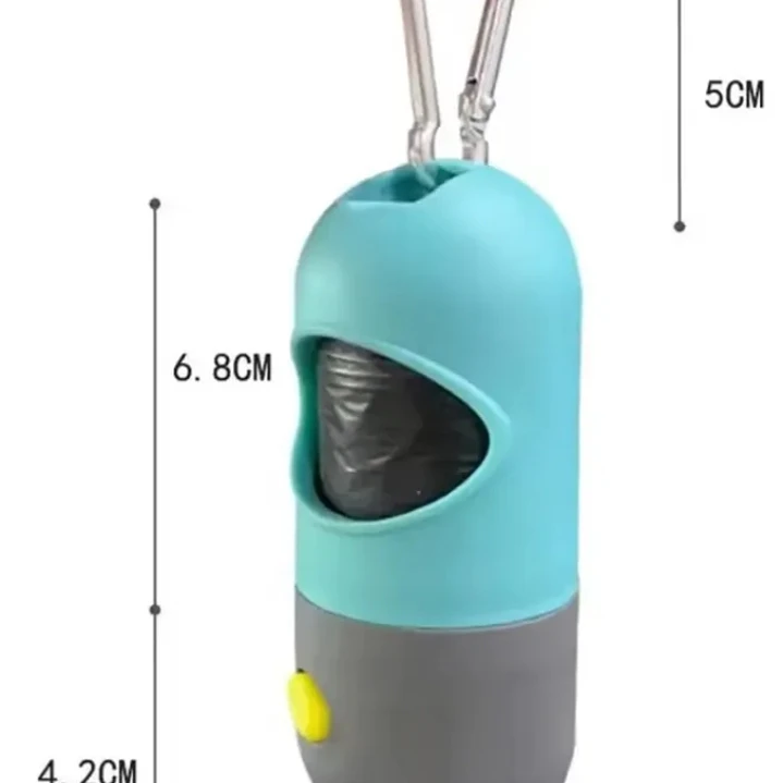 Dispensador de Bolsas para 💩 con linterna 2