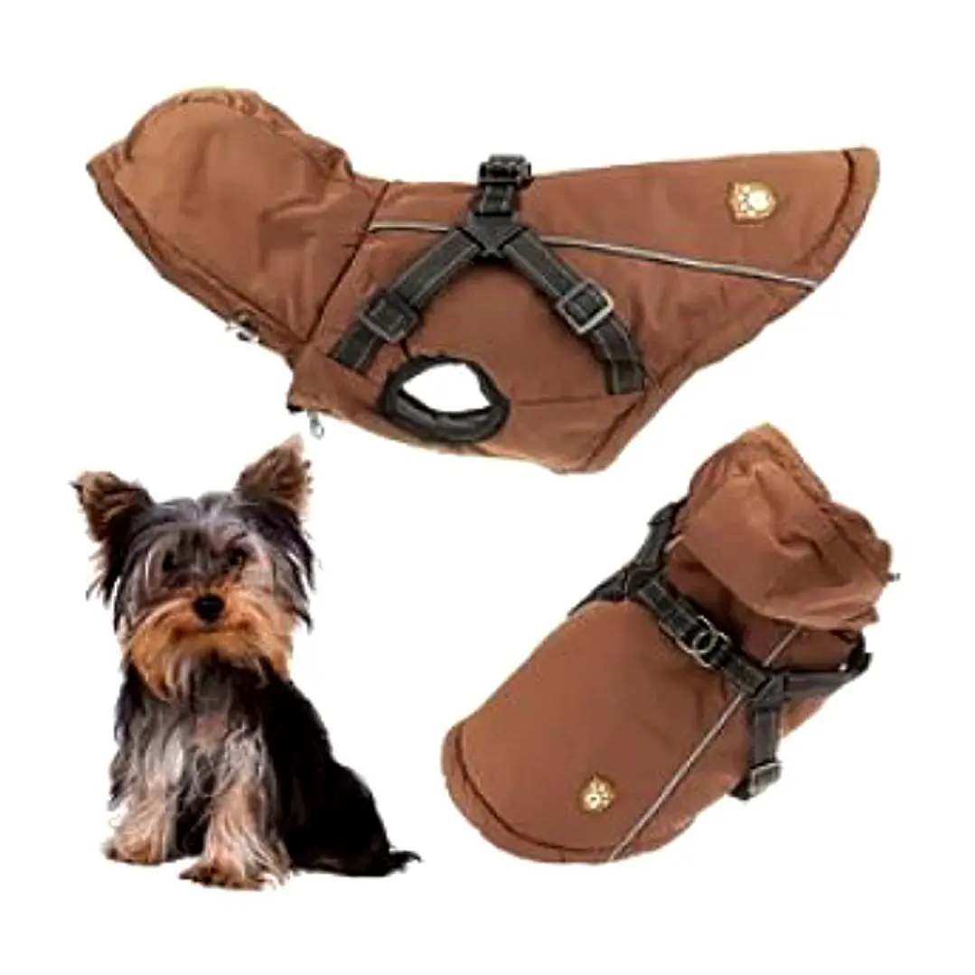 parka con arnés para perro 1
