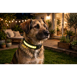 Collar para perros con luz led marca Zoofari