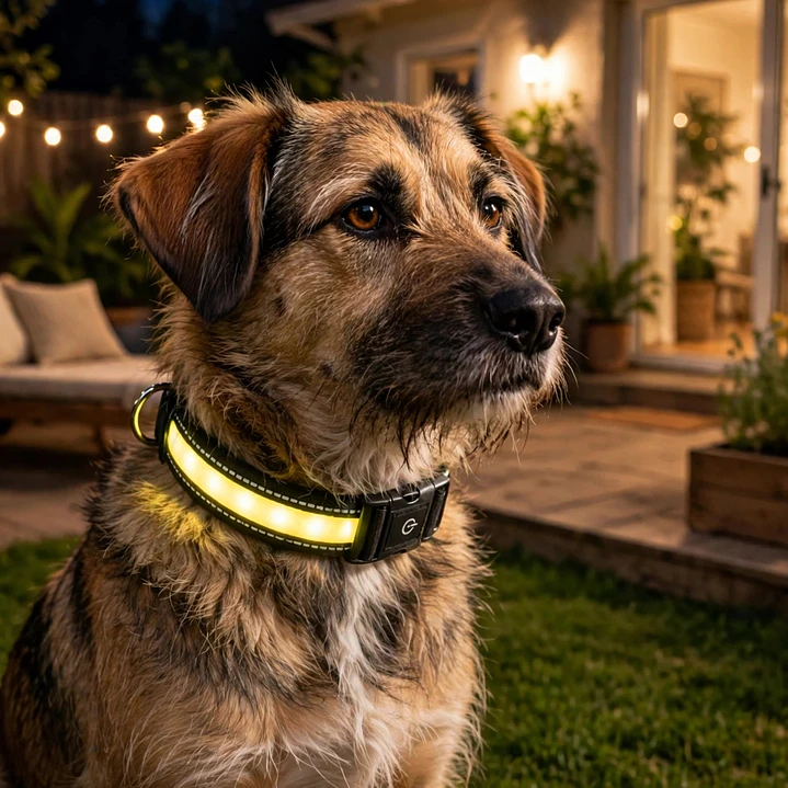 Collar para perros con luz led marca Zoofari 1