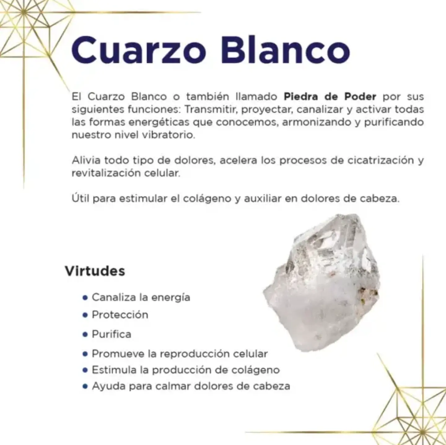 Collar Gota de cuarzo blanco enchapado en oro 18k 3