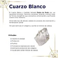 Collar Corazon de cuarzo blanco enchapado en oro 18K - Miniatura 2