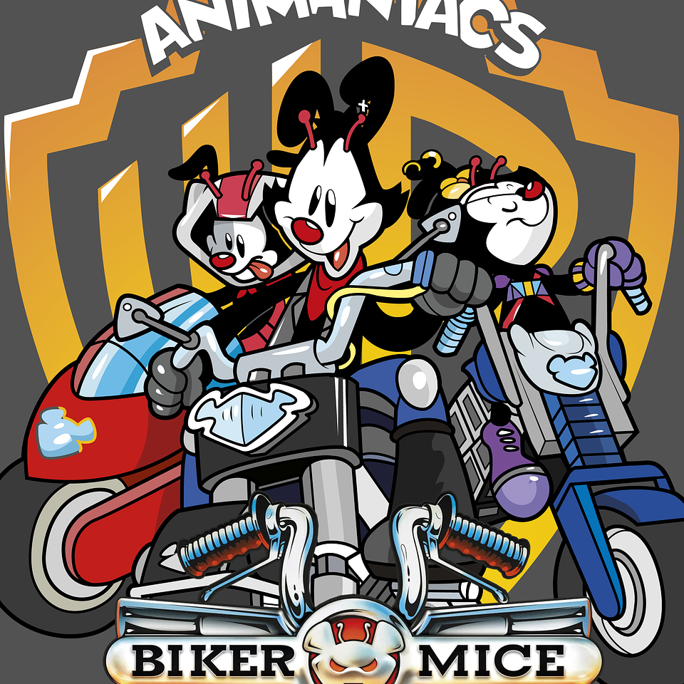 Poleras Animaniacs Biker Oversize 2