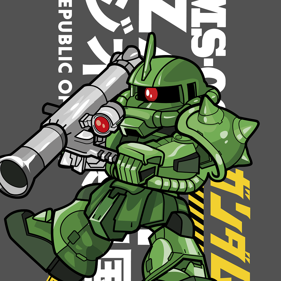 Polera Zaku MS-06 II 4