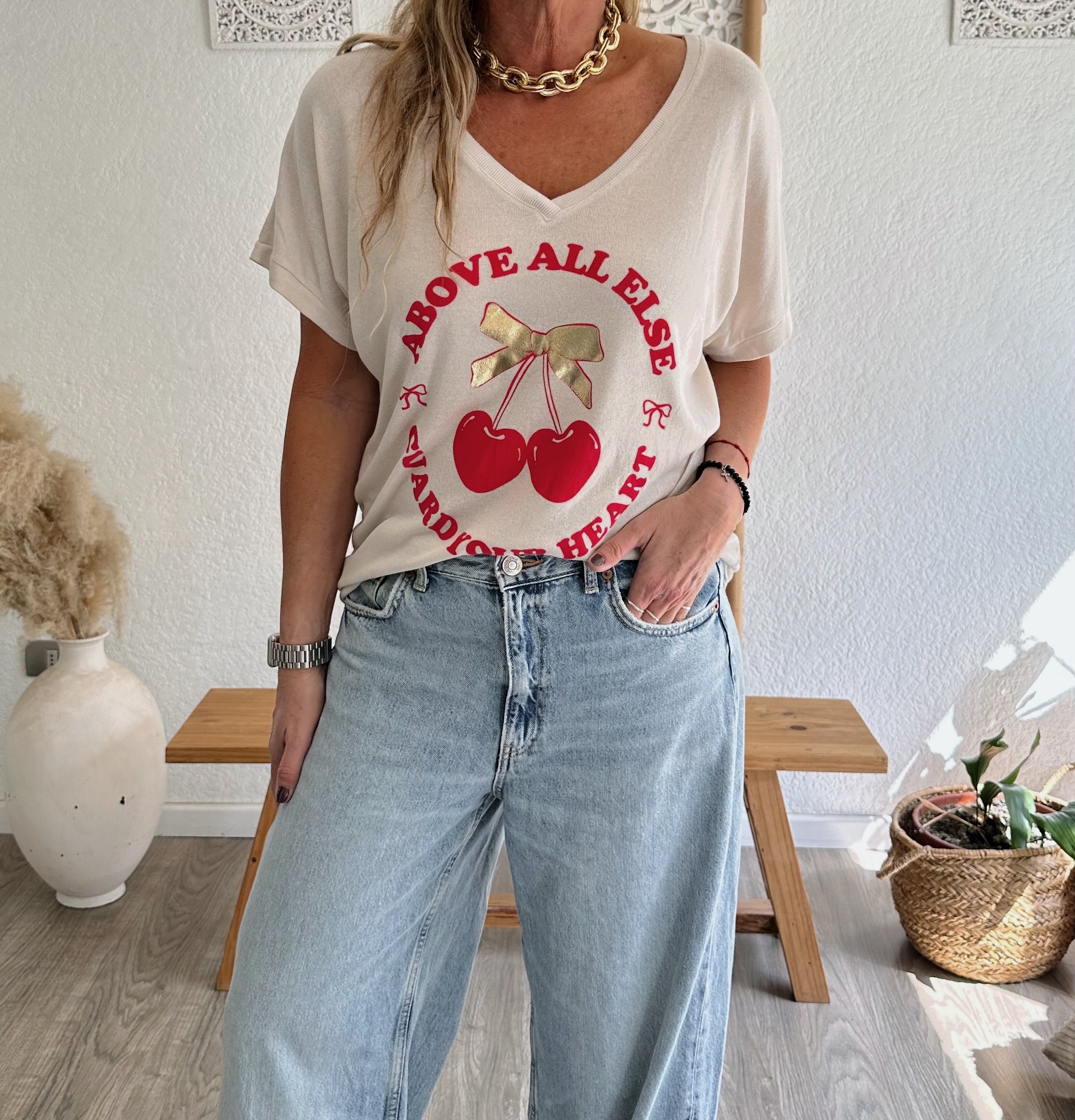 Polera guinda 