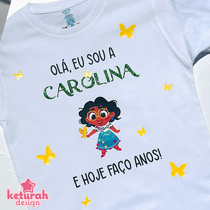 T-shirt Criança - Aniversário com a Maribel