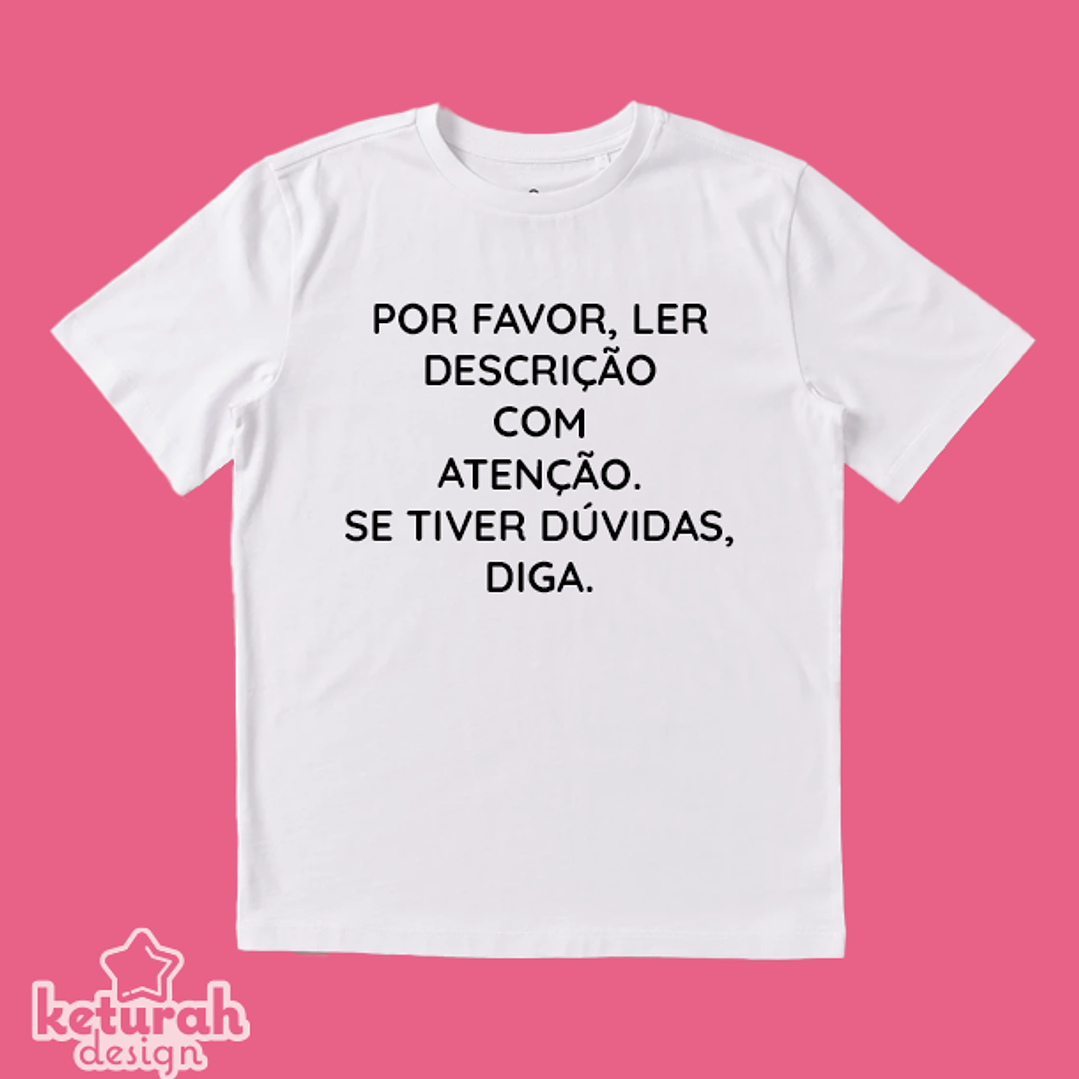 T-shirt de criança personalizada 