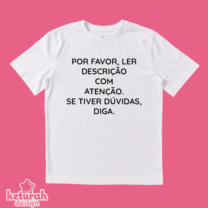 T-shirt de criança personalizada 