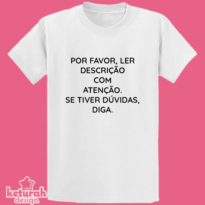 T-shirt de Adulto personalizada 