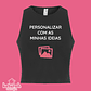 Top para adulto personalizada 