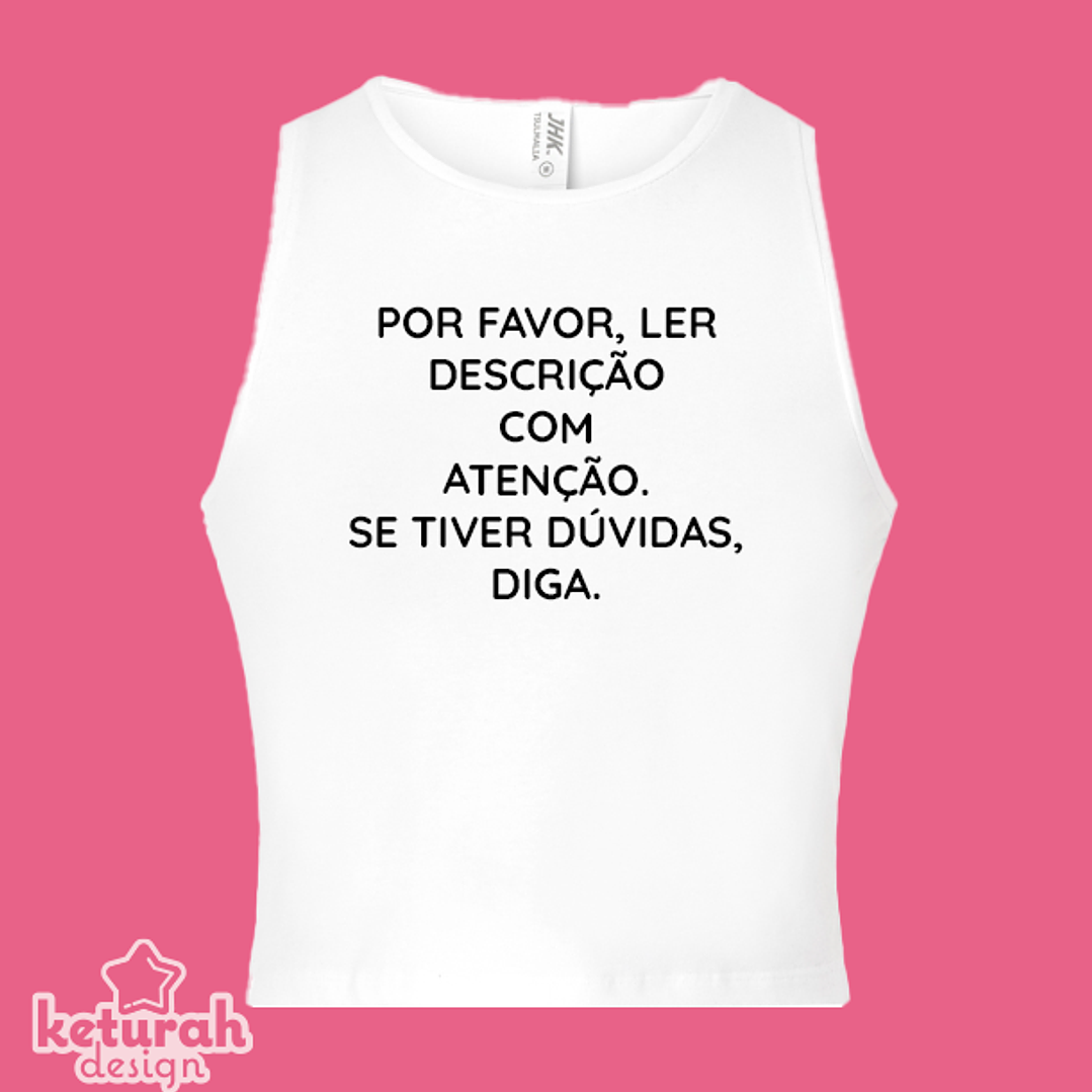 Top para adulto personalizada 