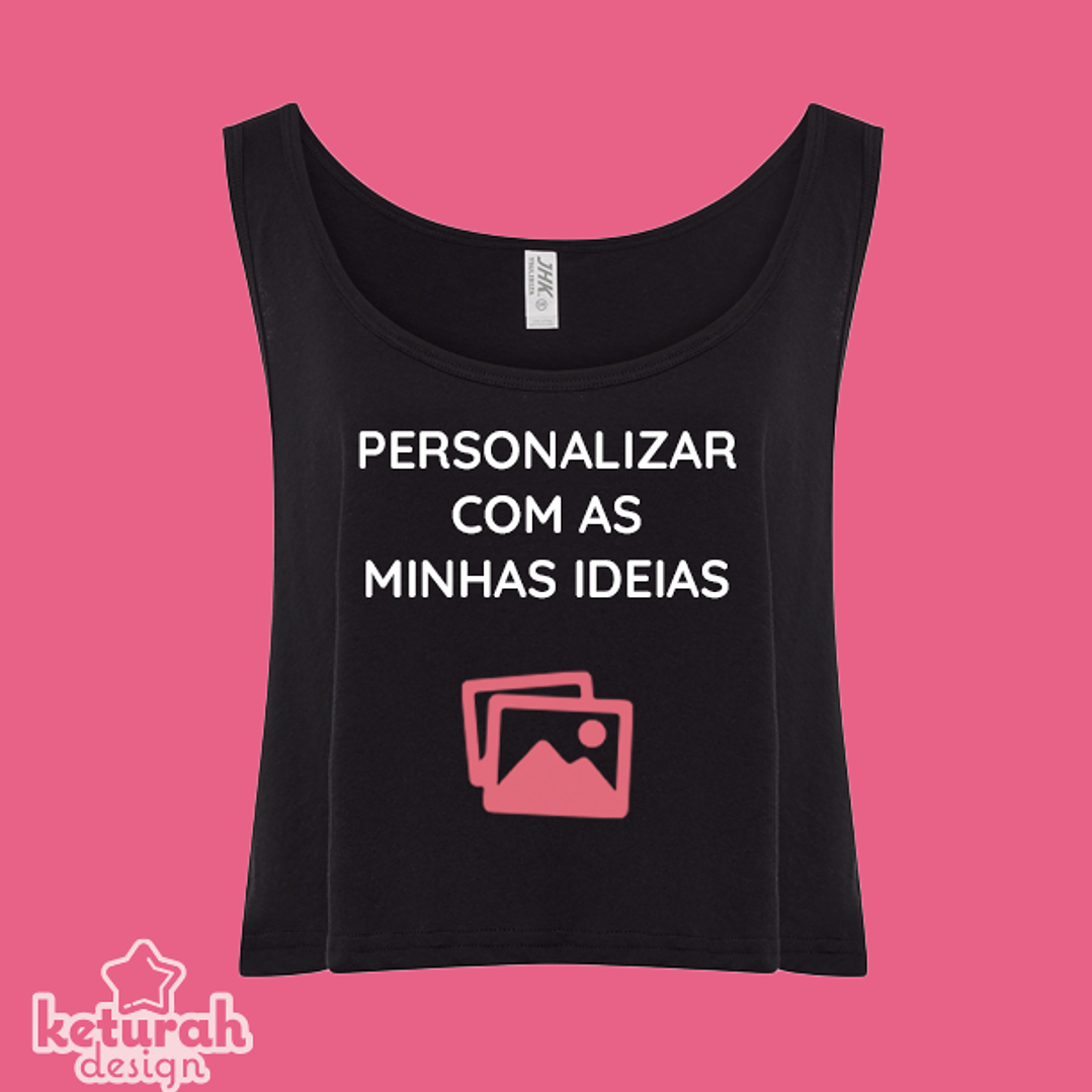 Top largo para adulto personalizada 