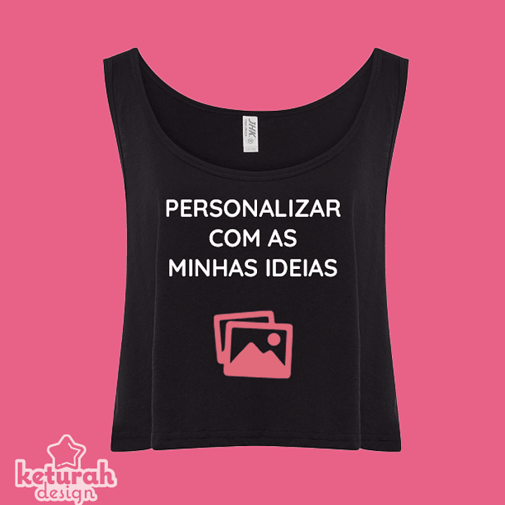 Top largo para adulto personalizada 