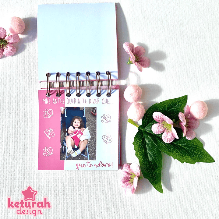 Mini- Álbum - Pedido de madrinha/padrinho Rosa 6