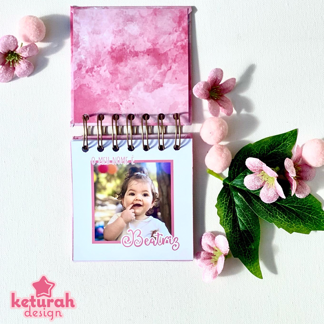 Mini- Álbum - Pedido de madrinha/padrinho Rosa 2