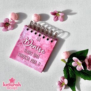 Mini- Álbum - Pedido de madrinha/padrinho Rosa