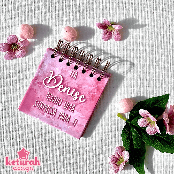 Mini- Álbum - Pedido de madrinha/padrinho Rosa 1