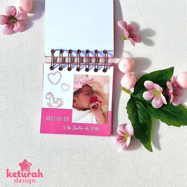 Mini- Álbum - Pedido de madrinha/padrinho Rosa 3