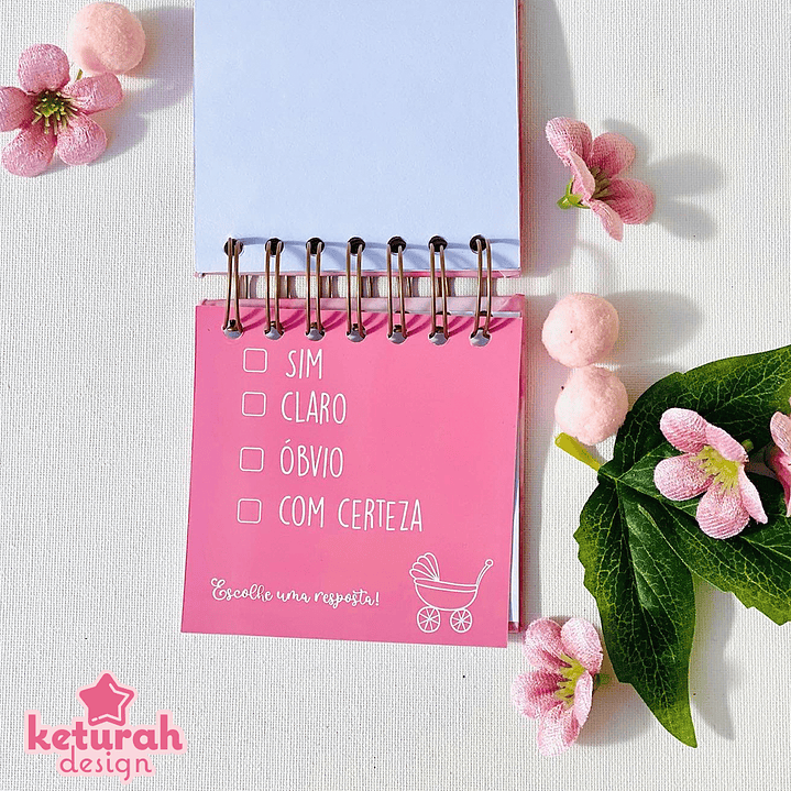 Mini- Álbum - Pedido de madrinha/padrinho Rosa 9
