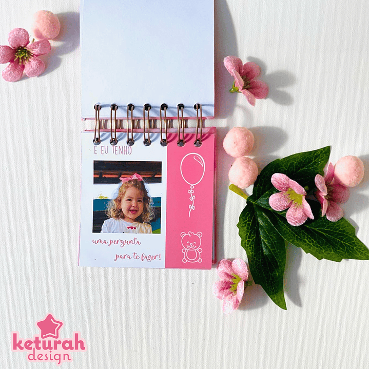 Mini- Álbum - Pedido de madrinha/padrinho Rosa 5