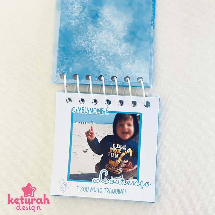 Mini- Álbum - Pedido de madrinha/padrinho Azul 2