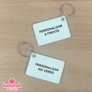 Porta-chaves formato retangular
