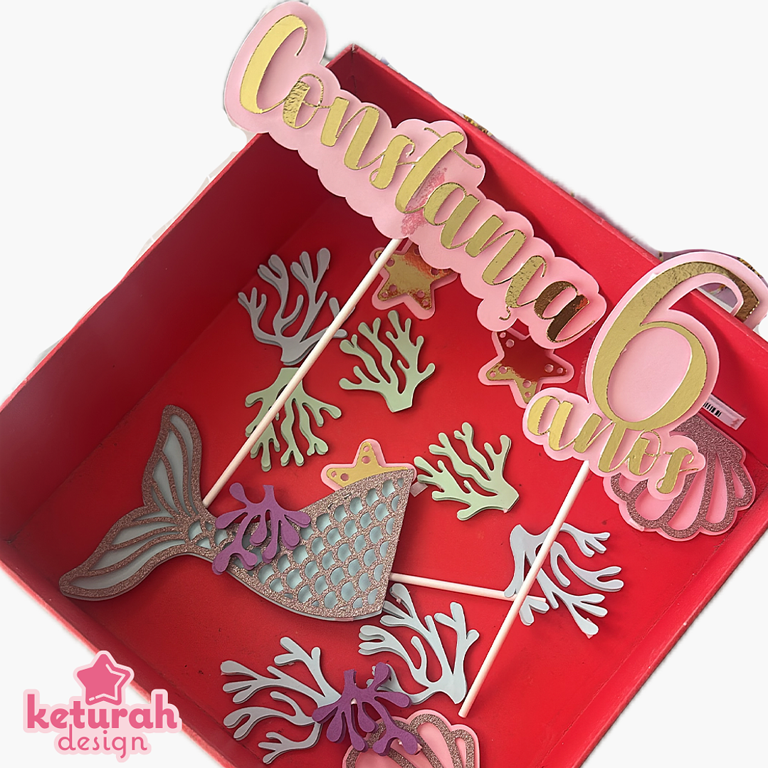 Topper de Bolo com o tema 