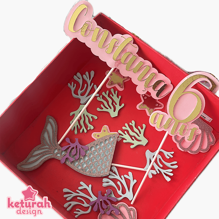 Topper de Bolo com o tema 