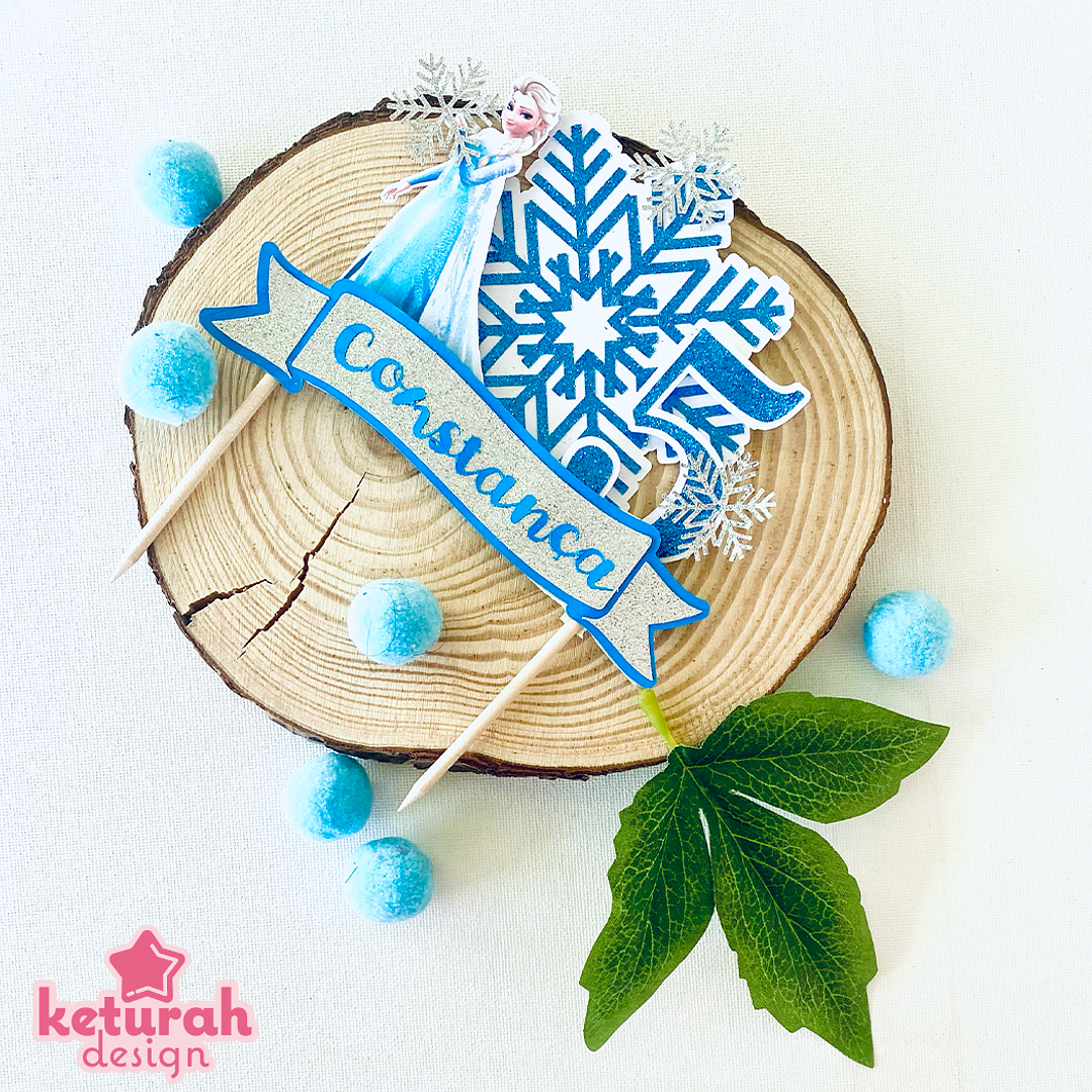 Topper de Bolo com o tema 