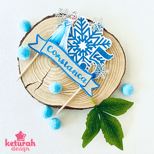 Topper de Bolo com o tema 