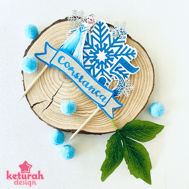 Topper de Bolo com o tema 