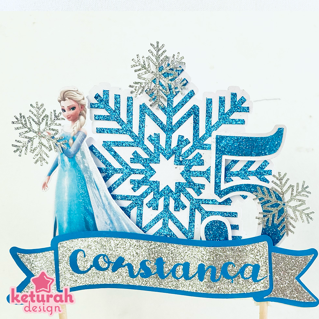 Topper de Bolo com o tema 