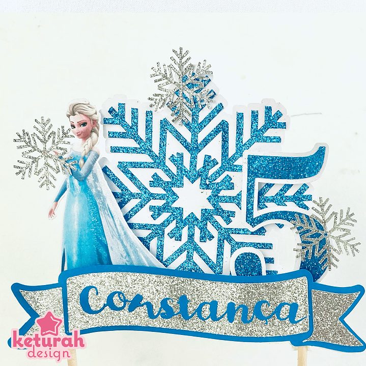 Topper de Bolo com o tema 