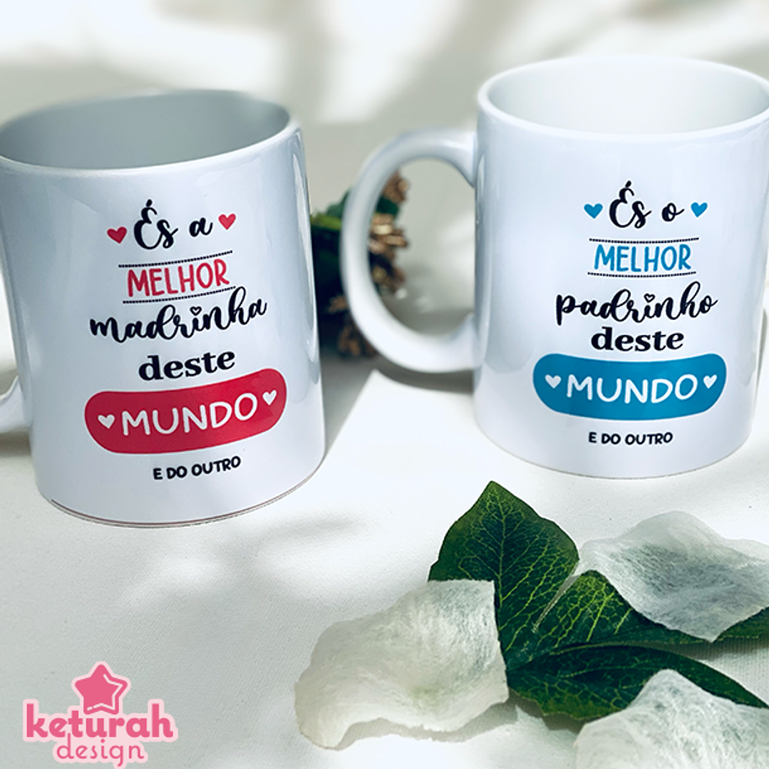 Caneca - Madrinha e Padrinho - melhor do mundo 1